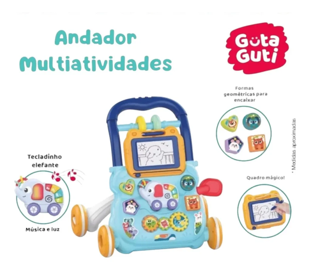 Andador Infantil Educativo Musical Didático Bebê: Análise Completa para os Primeiros Passos com Diversão e Segurança 4 D NQ NP 2X 884041 MLB83340580667 032025 F andador infantil brinquedo educativo musical didatico bebe