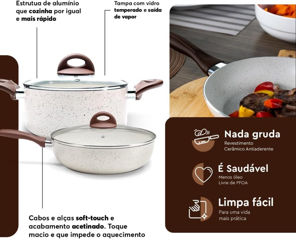 Brinox Ceramic Life Smart Plus Vanilla 8 Peças: Análise Completa e Otimizada para Decisão de Compra 3 Vanilla Pacote de 8 6