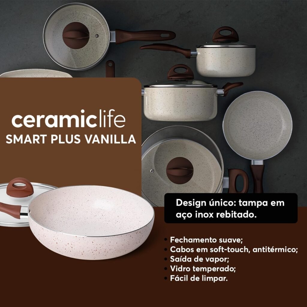 Brinox Ceramic Life Smart Plus Vanilla 8 Peças: Análise Completa e Otimizada para Decisão de Compra 5 Vanilla Pacote de 8 7