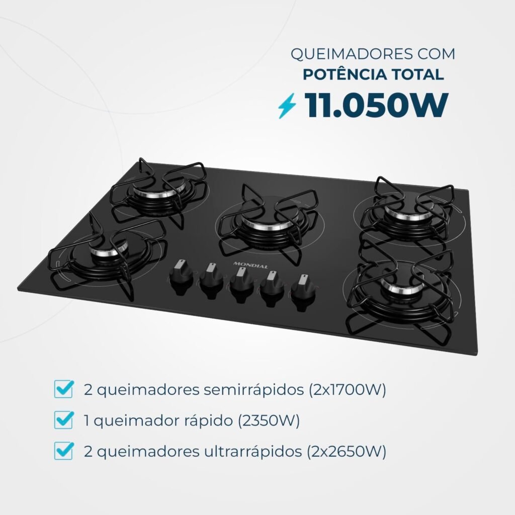 Cooktop Mondial CTG-02 Vale a Pena? Análise Completa do 5 Bocas que Uniu Potência e Preço Arrasador! 3 619fQQibOWL. AC SL1500