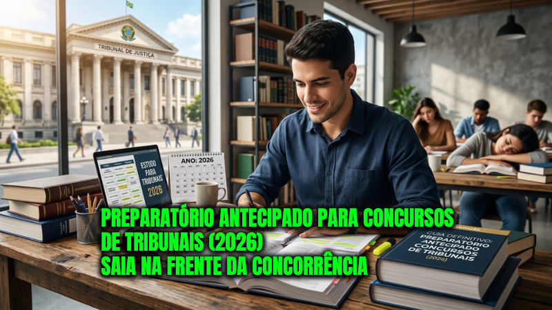 Preparatorio Antecipado para Concursos de Tribunais 2026 Saia na Frente da Concorrencia