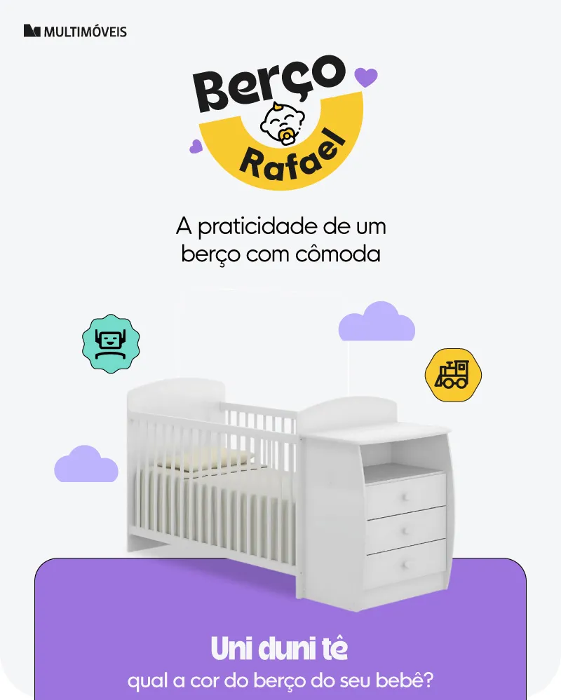 Berço Cômoda Rafael Multimóveis: Vale a Pena em 2026? 4 D NQ NP 2X 653005 MLA82936042204 032025 F