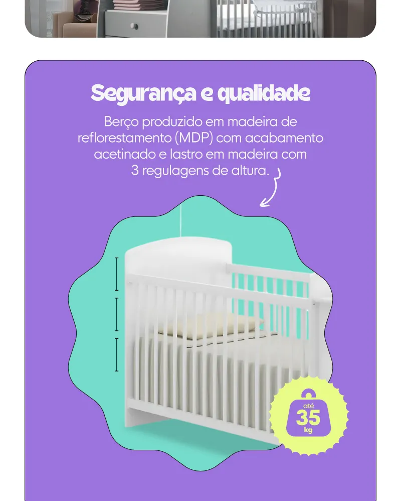 Berço Cômoda Rafael Multimóveis: Vale a Pena em 2026? 6 D NQ NP 2X 866010 MLA83225256339 032025 F