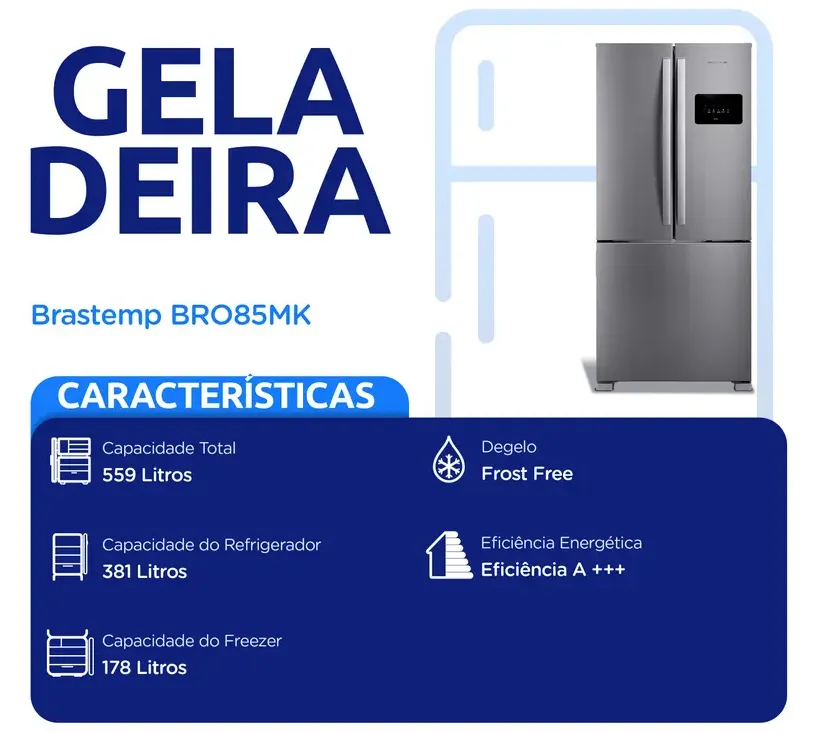 Review Completo Geladeira Brastemp French Door BRO85MK: Vale a Pena em 2026? 2 1